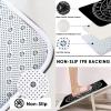 ArtSocket 4 Pcs Shower Curtain Set Goth Geometry Shapes Satan Retro Rock with Non-Slip Rugs Toilet Lid Cover and Bath Mat Bathroom Decor Set 72" x 72" Baphomet view 3