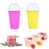 Slushie Maker Cup, Magic Quick Frozen Smoothies Cup Cooling Cup Double Layer Squeeze Cup Slushy Maker, Homemade Milk Shake Ice Cream Maker DIY it for Children and Family view 1