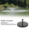 Solar Power Water Fountain Kit, Round Floating Fountain Pump with Accessories for Garden,Pond, Pool and Patio Ornament for Garden Landscape 6.3x0.8in(01) view 2