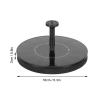 Solar Power Water Fountain Kit, Round Floating Fountain Pump with Accessories for Garden,Pond, Pool and Patio Ornament for Garden Landscape 6.3x0.8in(01) view 3