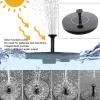 Solar Power Water Fountain Kit, Round Floating Fountain Pump with Accessories for Garden,Pond, Pool and Patio Ornament for Garden Landscape 6.3x0.8in(01) view 4