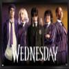 Wednesday - Group Wall Poster, 34L" x 22.4W", Black Framed Version view 1
