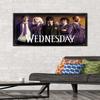 Wednesday - Group Wall Poster, 34L" x 22.4W", Black Framed Version view 2