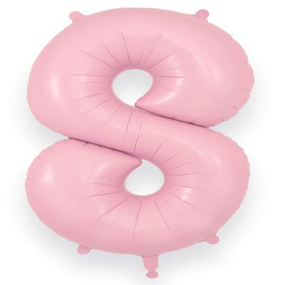 OAKTREE UK 604285 Oaktree 34" Number 8 Matte Pink