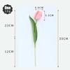 10 Pcs Tulips Artificial Fake Flowers, Pu Real Touch Flowers for Spring Decorations Home, Bulk Faux Flowers Without Vase for Party Office Wedding Bouquets Centerpieces Table & Mother's Gift-Peach view 3