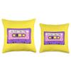 90s R&B Vibes Only Nineties RnB Tape Cassette Memphis Design Throw Pillow view 3