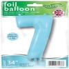 OAKTREE UK 604377 Oaktree 34" Number 7 Matte Blue view 2