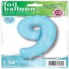 OAKTREE UK 604391 Oaktree 34" Number 9 Matte Blue view 2