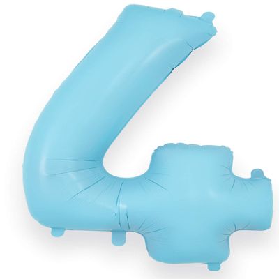 OAKTREE UK 604346 Oaktree 34" Number 4 Matte Blue
