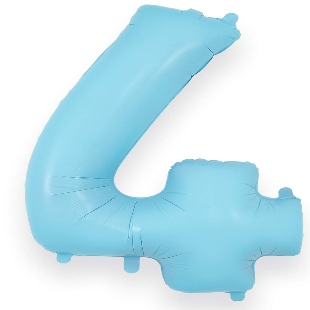 OAKTREE UK 604346 Oaktree 34" Number 4 Matte Blue