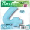 OAKTREE UK 604346 Oaktree 34" Number 4 Matte Blue view 2