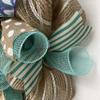 Nautical Wreath, Luxury Handmade  Slotted Wood and Nautical Rope Beach Front Door Decor, 24 or 28 Inch view 4