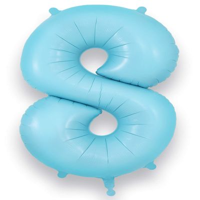 OAKTREE UK 604384 Oaktree 34" Number 8 Matte Blue