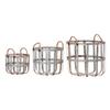 Irvins Country Tinware Rustic Round Metal Basket Set view 1