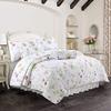 Azalea Floral Chintz PaisleyMicrofiber Reversible Quilt Bedding Set Coverlet, Bedspread, Summer Bloom, 3-Piece King Set view 2