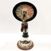 18" Antique Black Ship's Engine Order Telegraph Wooden Base Nautical Collectible Home Decorative view 2