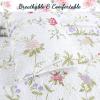 Azalea Floral Chintz Paisley Microfiber Reversible Quilt Bedding Set Coverlet, Bedspread, Spring Floral, 3-Piece Queen Set view 3