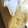 ALANSMA Reversible Weighted Blanket for All Season, Luxury Velvet, Warm and Cool, Adult 15Lb Yellow Weighted Blanket, Enjoy Sleeping Anywhere(Light Yellow,60"x80" 15lbs) view 2