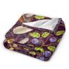 ARTIEMASTER Forest Mushroom House Blanket Soft and Lightweight Flannel Throw Suitable for Use in Bed, Living Room and Travel 120"x90" for Family view 2