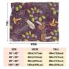 ARTIEMASTER Forest Mushroom House Blanket Soft and Lightweight Flannel Throw Suitable for Use in Bed, Living Room and Travel 120"x90" for Family view 3