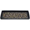 HF by LT Ferns Design Deluxe Rubber Boot Tray, 34 x 14 inches, Heavy Duty Vulcanized Rubber, One-Piece Seamless Construction, Year Round Use Indoors or Outdoors, Black with Brushed Copper Finish view 2