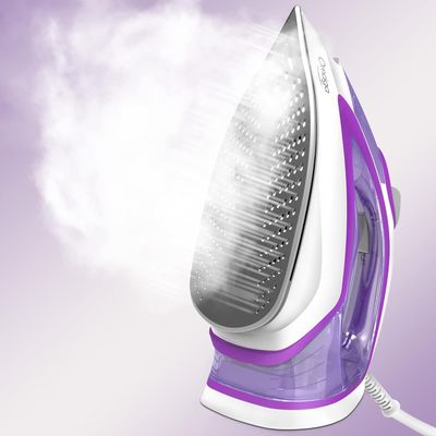 Omaiga Steam Iron for Clothes, 1750W Fast Heating with Powerful Steam, 15.21oz/450ml Large Water Tank, Ceramic Soleplate, Anti-Drip, Self-Cleaning, 3-Way Auto Shut Off for Home Laundry