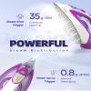 Omaiga Steam Iron for Clothes, 1750W Fast Heating with Powerful Steam, 15.21oz/450ml Large Water Tank, Ceramic Soleplate, Anti-Drip, Self-Cleaning, 3-Way Auto Shut Off for Home Laundry view 2