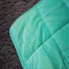 ALANSMA Reversible Weighted Blanket for All Season, Luxury Velvet, Warm and Cool, Adult 20Lb Green Weighted Blanket, Enjoy Sleeping Anywhere(Light Green,60"x80" 20lbs) view 3