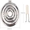 2 Pack Double Thickening Heat Diffuser Reducer Flame Guard Simmer Plate, Stainless Steel for Electric and Gas Stovetops view 2
