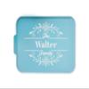 Personalized Cake Pan - Family Monogram Floral Spilt Wreath - Custom Engraved Cake Pan - Housewarming Gift - Baking Pan - Wedding Gift view 1