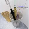 Umbrella Racks WXYZ Home Hotel Metal Umbrella Stand with Hooks Can Receive 10-12 Long and Short Rain, Waterproof and Rust-Proof Umbrella Bucket (Color : White, Size : 20.5x49cm) view 4
