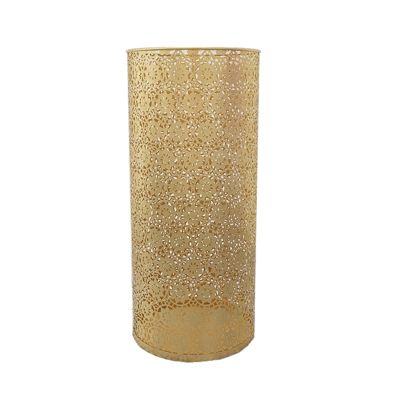 Umbrella Racks WXYZ Home Hotel Metal Umbrella Stand with Hooks Can Receive 10-12 Long and Short Rain, Waterproof and Rust-Proof Umbrella Bucket (Color : Gold, Size : 20.5x49cm)