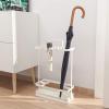 Umbrella Racks WXYZ Long and Short Umbrella Storage Rack with Mobile Tray Umbrella Stand, Large-Capacity Hotel Umbrella Bucket, 29x13x43.8cm (Color : White) view 2
