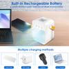 LEPOWERP Personal Air Cooler, AC 200A USB Air Conditioner Fan with 3 Speed, Mini Air Conditioner Desk Fan with Handle for Small RoomOfficeDormBedroom view 3