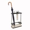 Umbrella Racks WXYZ Long and Short Umbrella Storage Rack with Mobile Tray Umbrella Stand, Large-Capacity Hotel Umbrella Bucket, 29x13x43.8cm (Color : Black) view 1