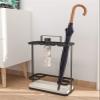 Umbrella Racks WXYZ Long and Short Umbrella Storage Rack with Mobile Tray Umbrella Stand, Large-Capacity Hotel Umbrella Bucket, 29x13x43.8cm (Color : Black) view 2