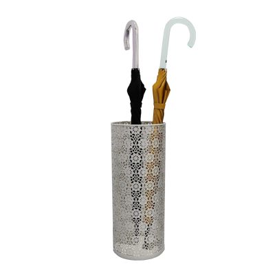 Umbrella Racks WXYZ White Hollowout Umbrella Stand with Hooks Can Store 10-12 Umbrellas, Suitable for Home Hotels, Offices, Schools (Size : 20.5x49cm)