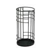 Umbrella Rack Hua Umbrella Stand for Household Entrance, Black Metal Umbrella Stand, with Drip Tray and Hook, Large Capacity Storage of 8-10 Umbrellas view 1