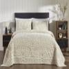 Better Trends Chenille Bedspreads Set Twin Size, Ardent Collection Medallion Design in Beige - Lightweight bedspreads, 100% Cotton Tufted Cotton Bedspreads view 4