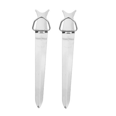 2pcs Fishing Rod Holder Stainless Steel Ground Support Fishing Rod Support for Various Easy Insert Design Portable