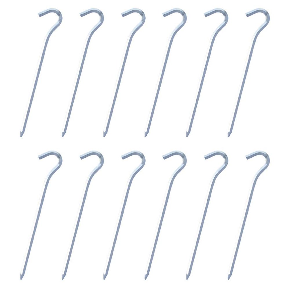 12pcs Heavy Duty Tent Pegs for Camping Windproof Shape Ground Nails Tent Stakes for Soggy and Hard Soil Easy to Clean and Reusable