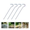 12pcs Heavy Duty Tent Pegs for Camping Windproof Shape Ground Nails Tent Stakes for Soggy and Hard Soil Easy to Clean and Reusable view 2