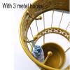 Umbrella Rack Hua Golden Wrought Iron Umbrella Stand with Drip Tray, Large Capacity, Umbrella Storage Bucket for Home Hotel Lobby Office, 24.5x24.5x60cm view 3