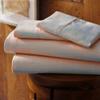 1000-Thread-Count 100% Egyptian Cotton Bed Sheet, 4-Pc Full Peach Solid Sheet Set Single Ply Long Staple Cotton Yarns, Sateen Weave, Fits Mattress Upto 28" Deep Pocket view 2