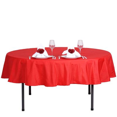 BalsaCircle Patriotic Veterans Day 70 in Red Tablecloth 4th of July Party Decorative Washable Polyester Solid Color Events Events Kitchen Dining