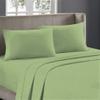 1000-Thread-Count 100% Egyptian Cotton Bed Sheet, 4-Pc Full XXL Sage Solid Sheet Set Single Ply Long Staple Cotton Yarns, Sateen Weave, Fits Mattress Upto 28" Deep Pocket view 1