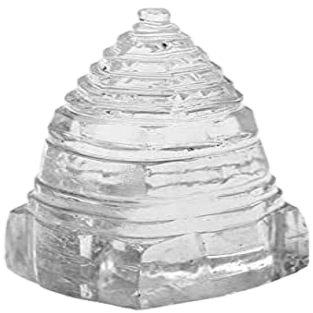 36 Gram Shri Shree Yantra Natural Quartz Crystal Pure Sphatik Energized Yantram