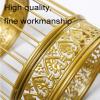Umbrella Rack Hua Metal Wrought Iron Umbrella Stand with Drip Tray, Golden Umbrella Rack, Umbrella Storage Bucket in Home Hotel Lobby, 24.5x24.5x60cm view 4