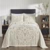 Better Trends Serenity Collection 100% Cotton Chenille Bedspread Medallion Design Full/Double Size Floral Design Bed Cover in Beige - Tufted Cotton Bedspreads, Lightweight Bedspread & Coverlets view 1