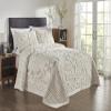 Better Trends Serenity Collection 100% Cotton Chenille Bedspread Medallion Design Full/Double Size Floral Design Bed Cover in Beige - Tufted Cotton Bedspreads, Lightweight Bedspread & Coverlets view 3